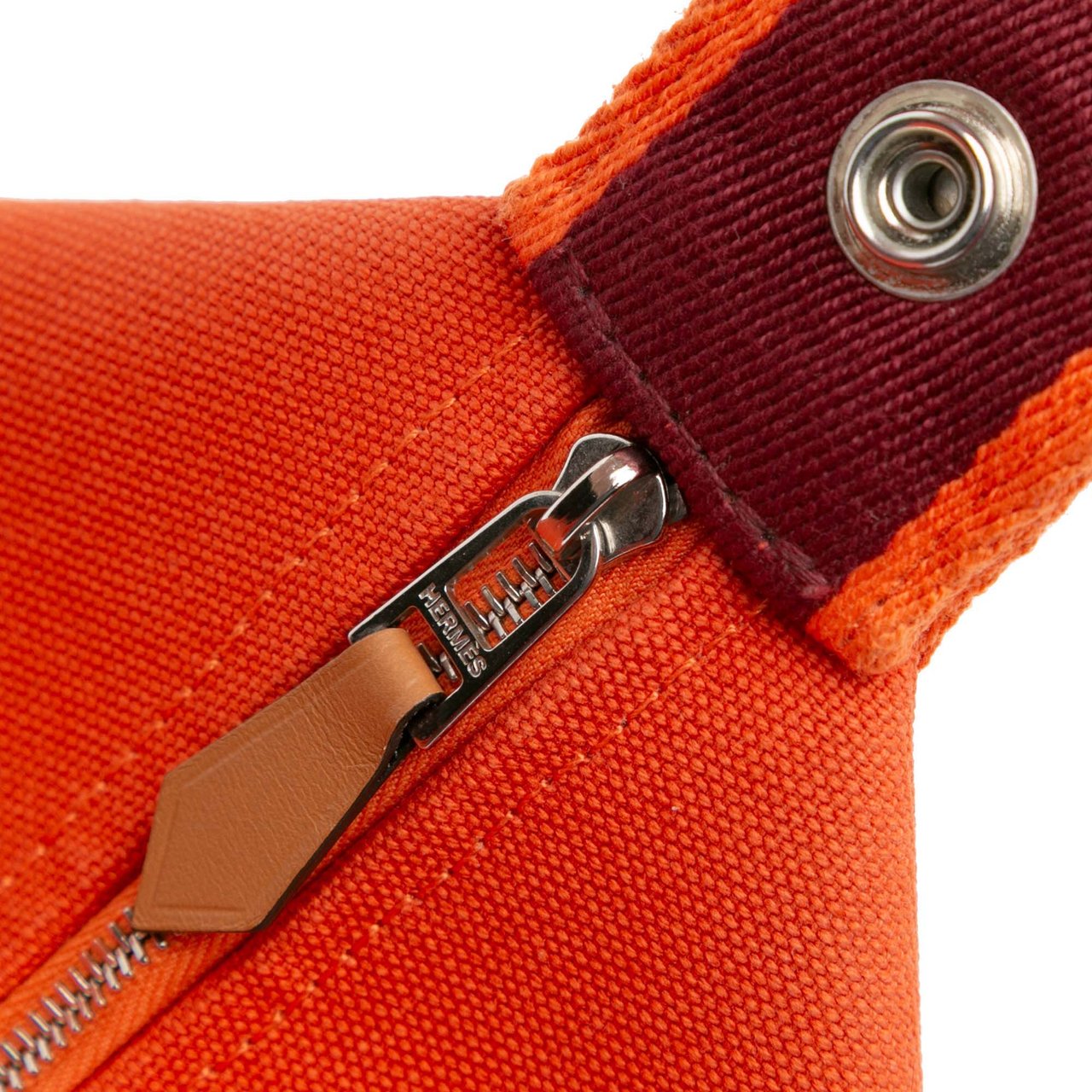 Hermès Large Toile Bride A Brac Oranje