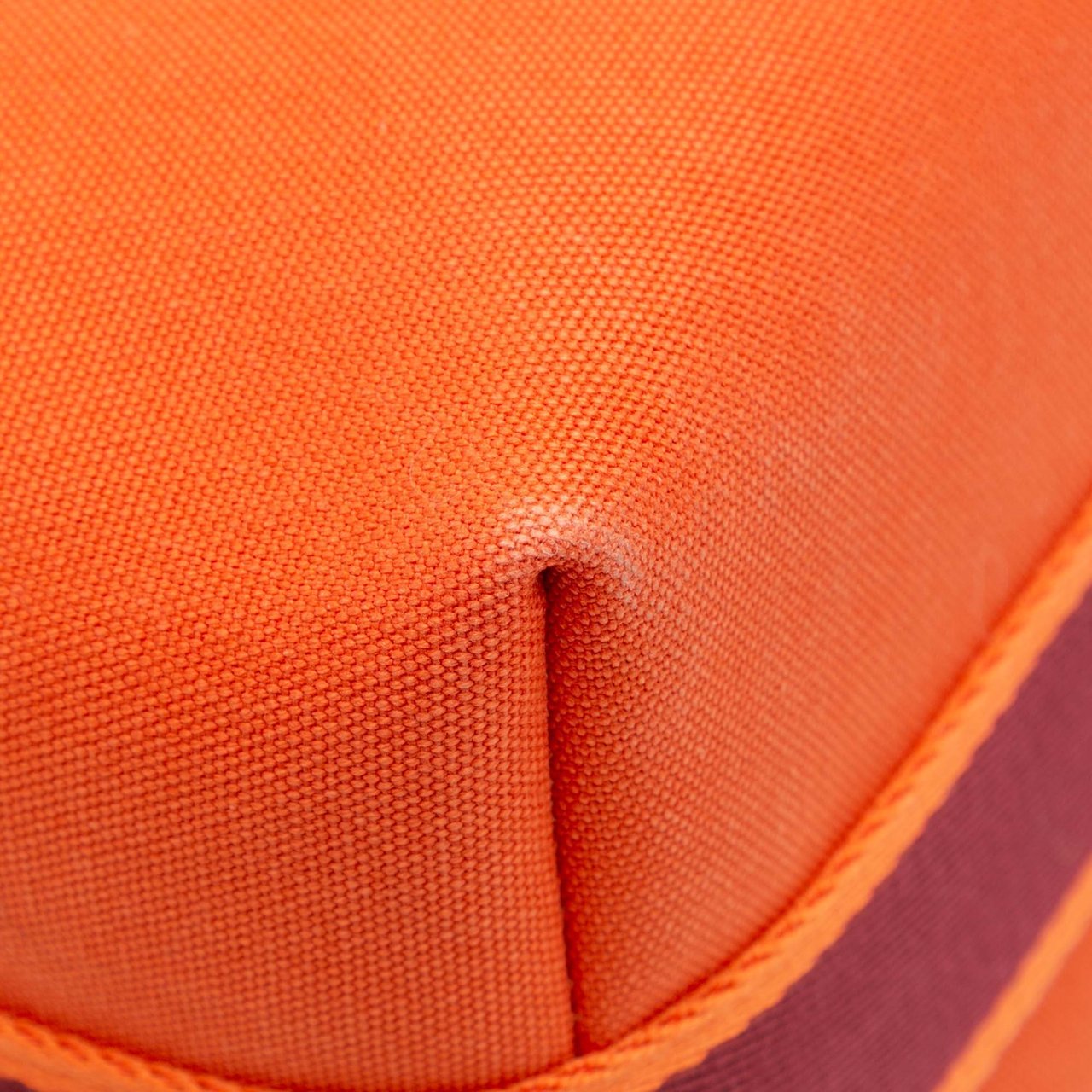 Hermès Large Toile Bride A Brac Oranje