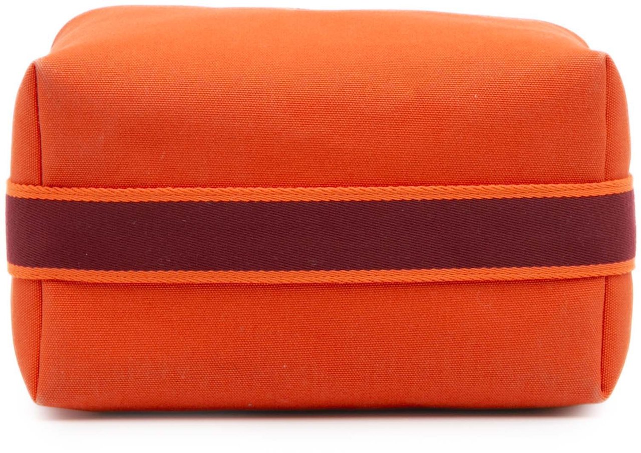 Hermès Large Toile Bride A Brac Oranje