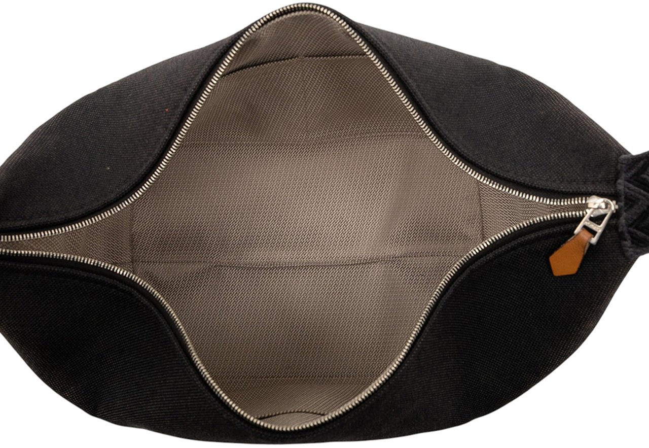 Hermès Large Canvas H Plume Bride A Brac Case Zwart