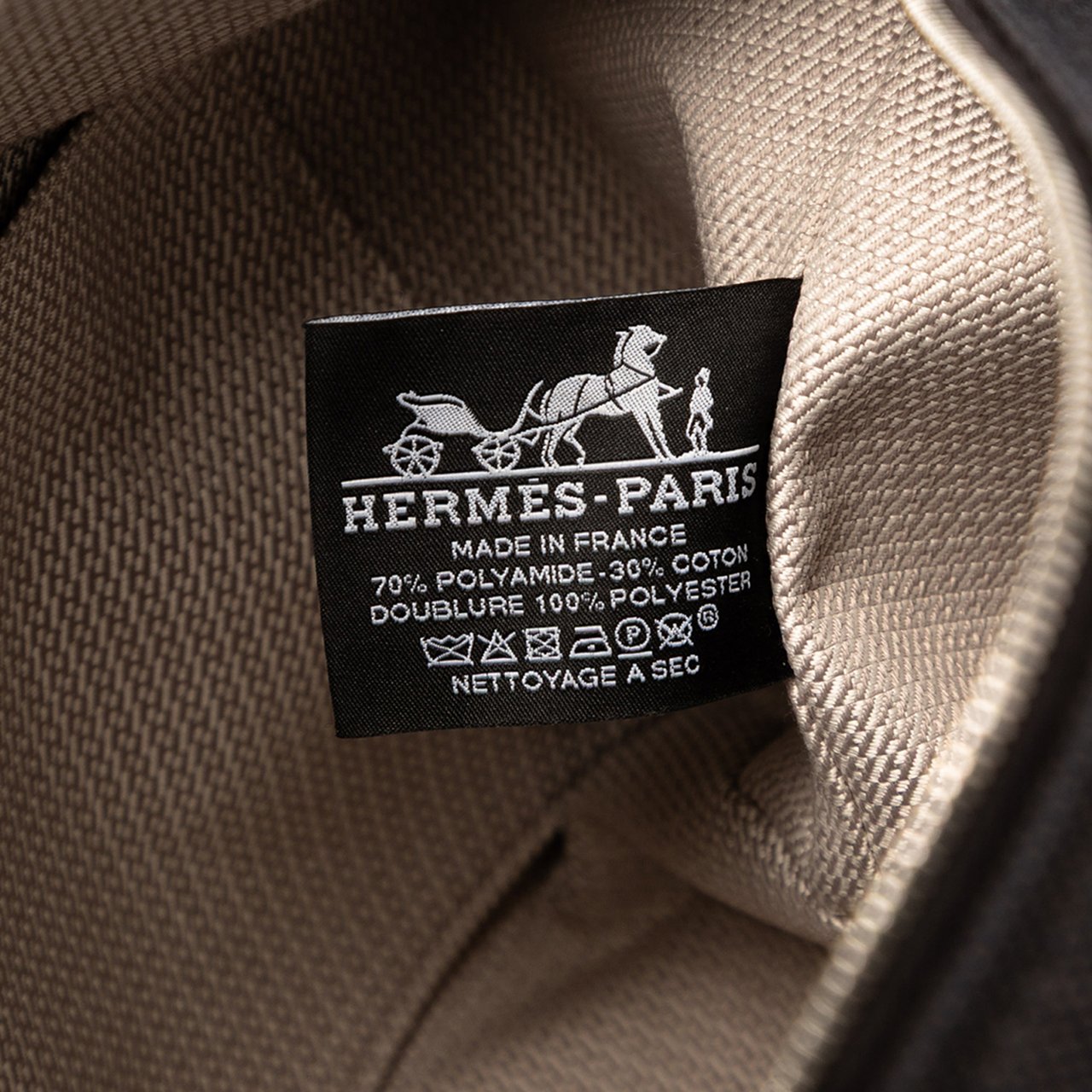 Hermès Large Canvas H Plume Bride A Brac Case Zwart