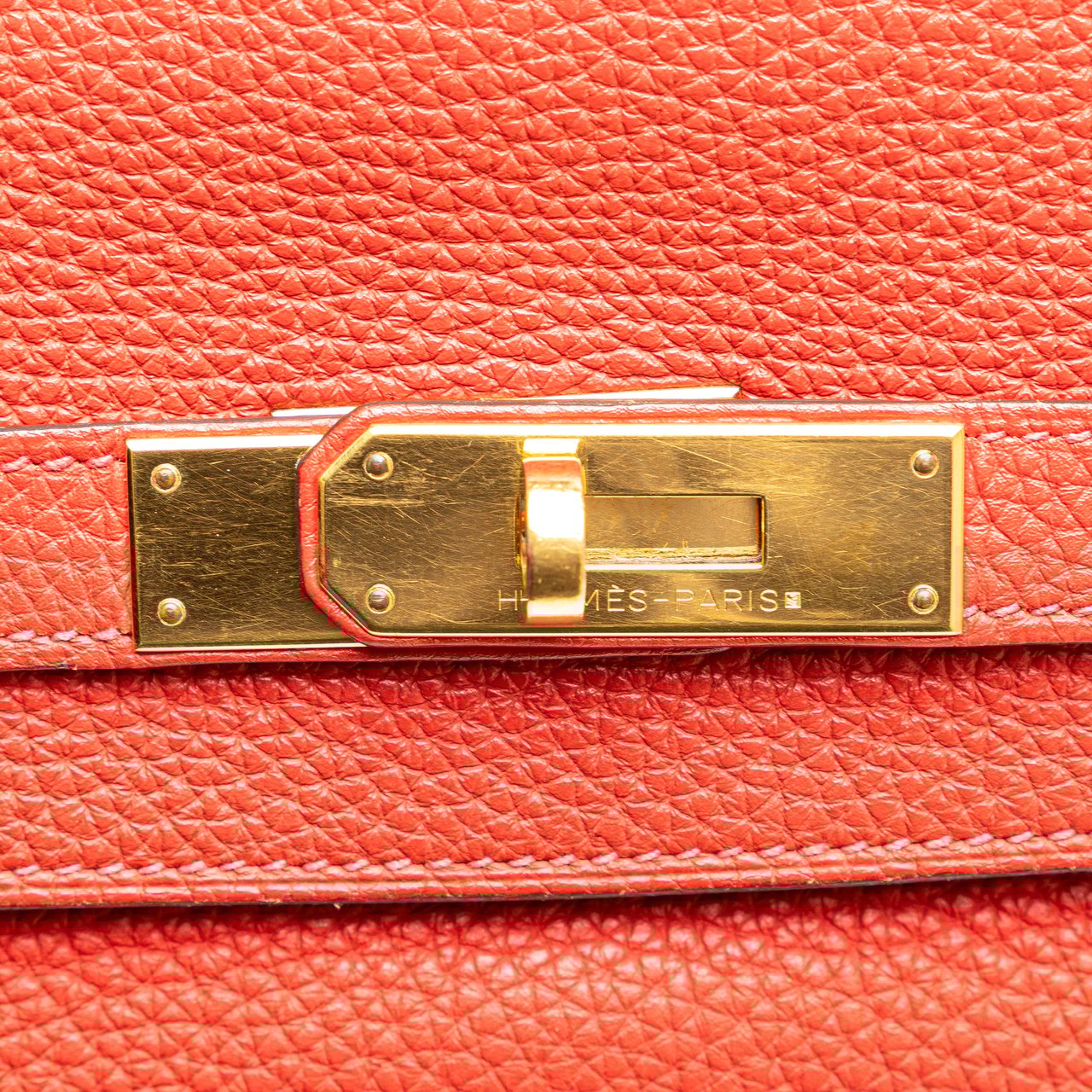 Hermès Togo Kelly II Retourne 35 Rood