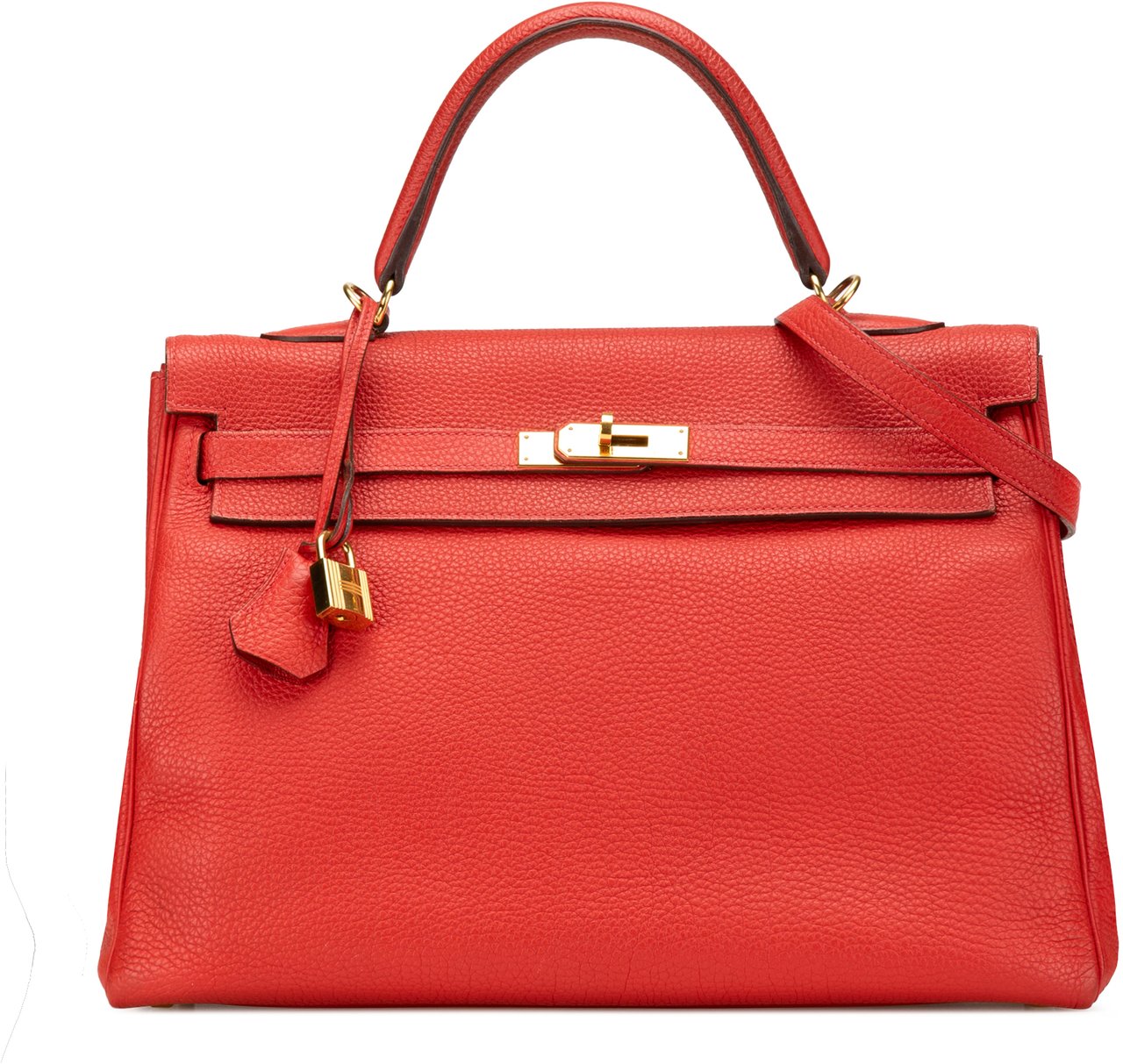 Hermès Togo Kelly II Retourne 35 Rood