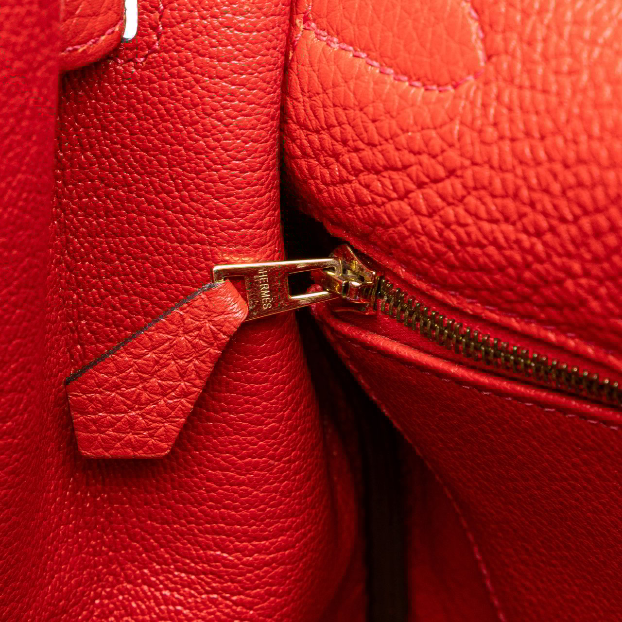 Hermès Togo Kelly II Retourne 35 Rood