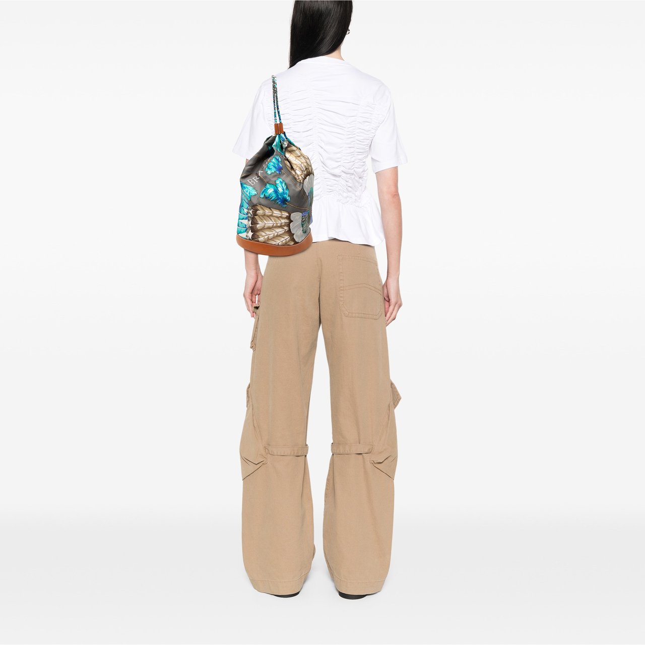 Hermès Silk Brazil Sac Soie Cool 22 Grijs