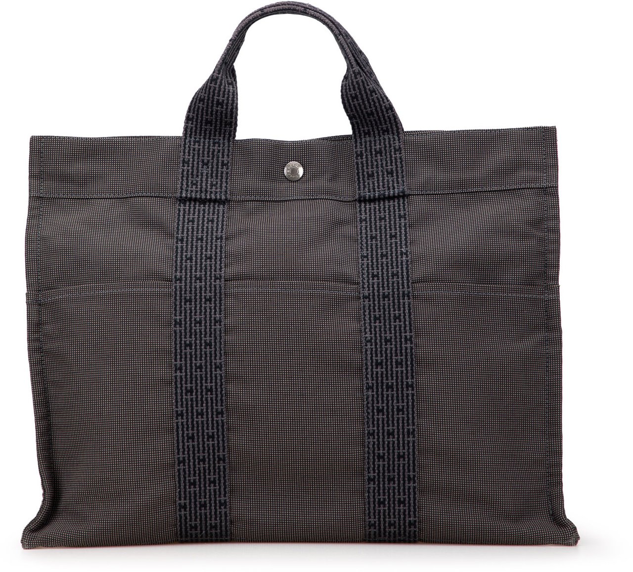 Hermès Canvas Herline MM Grijs