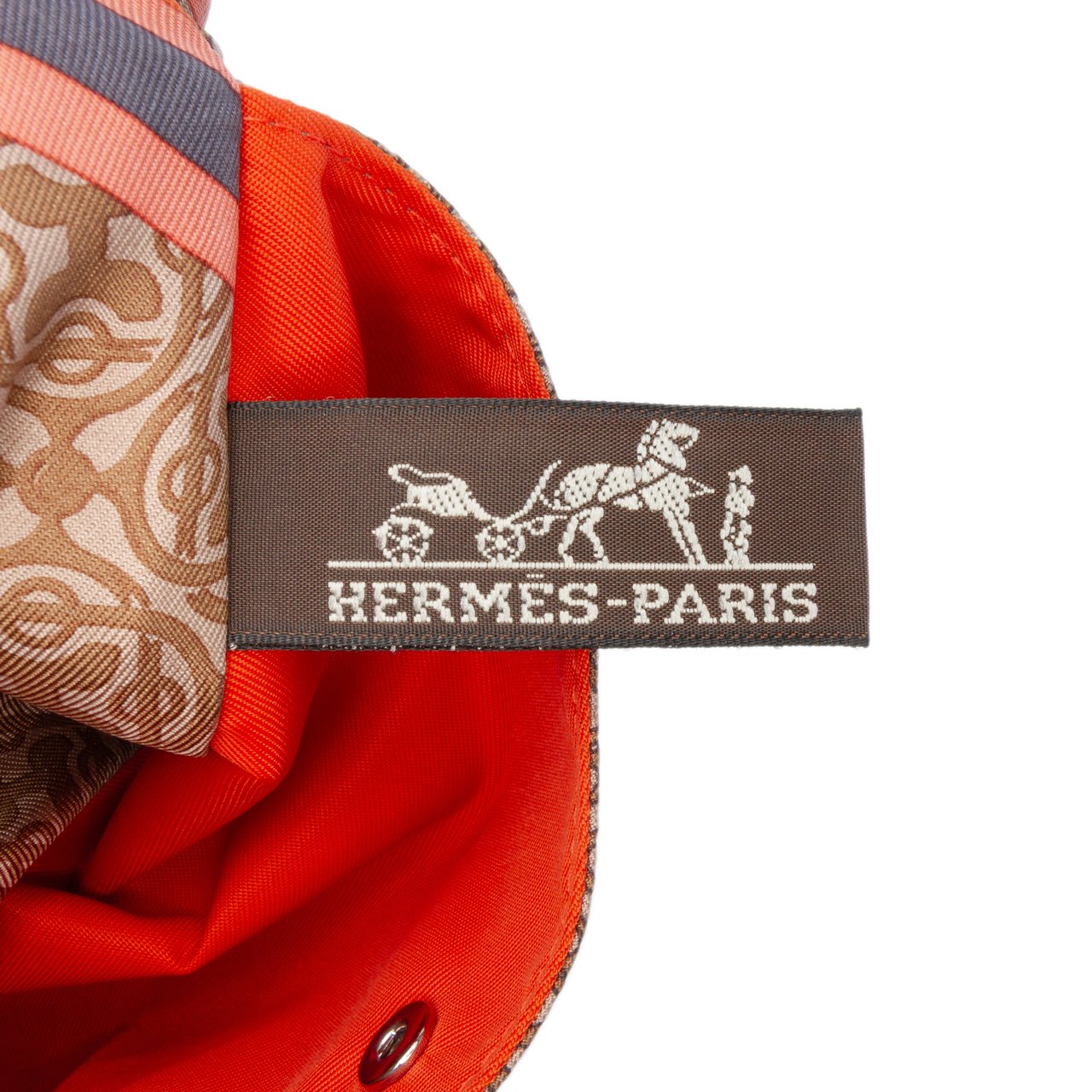 Hermès Silk Carre en Cravates Fourbi 20 Insert Pouch Bruin