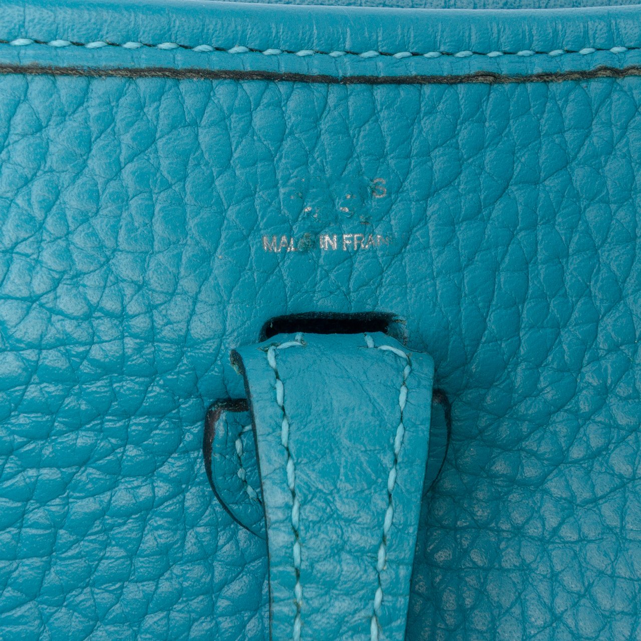 Hermès Clemence Evelyne TPM Blauw
