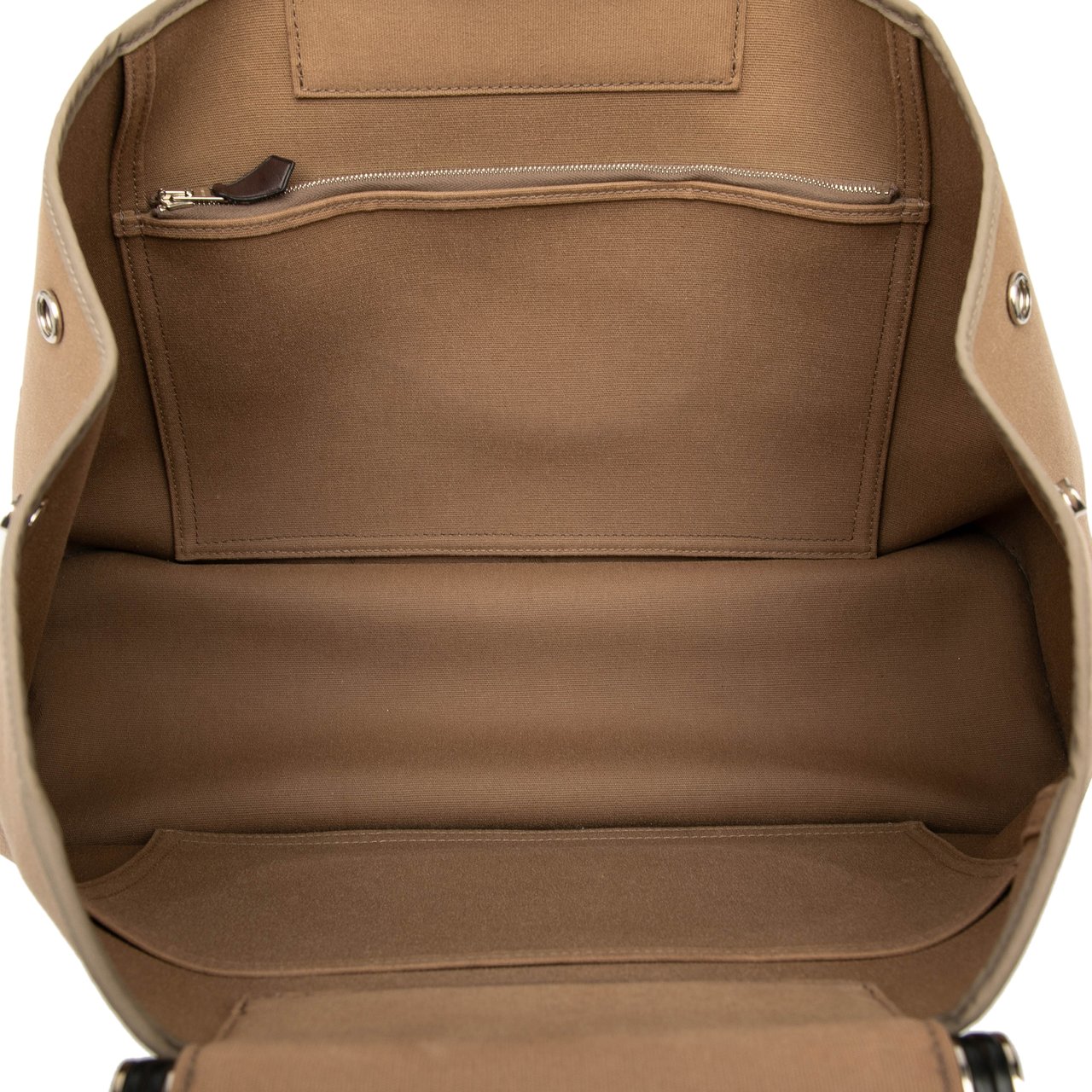 Hermès Toile Cabag Elan PM Bruin