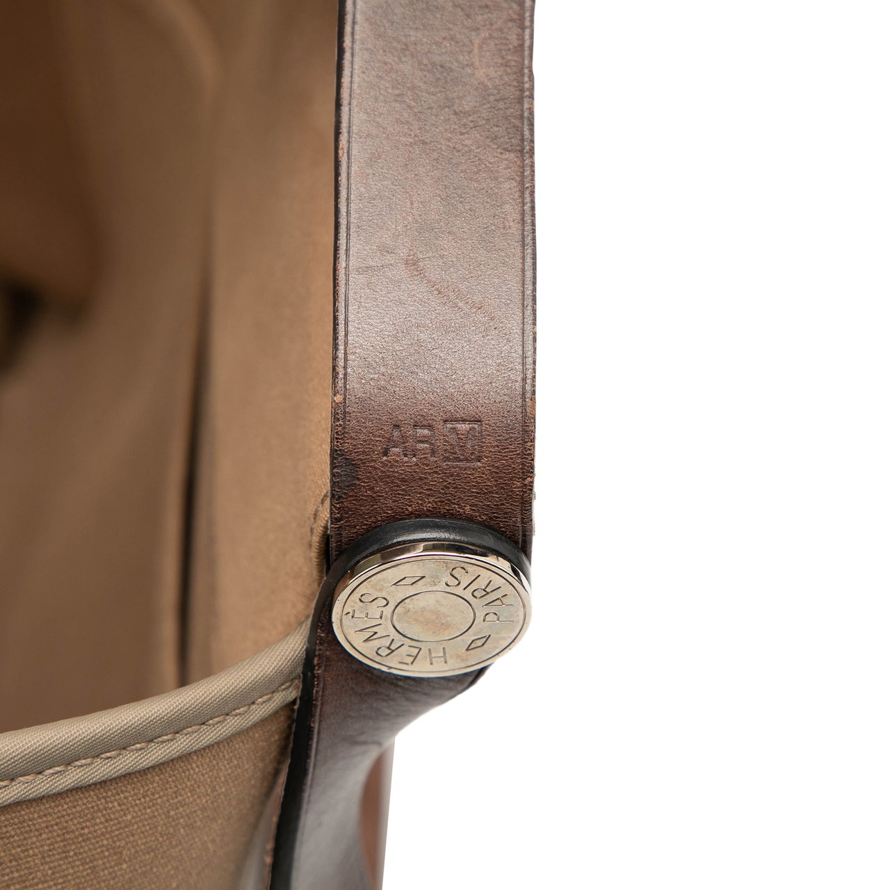 Hermès Toile Cabag Elan PM Bruin