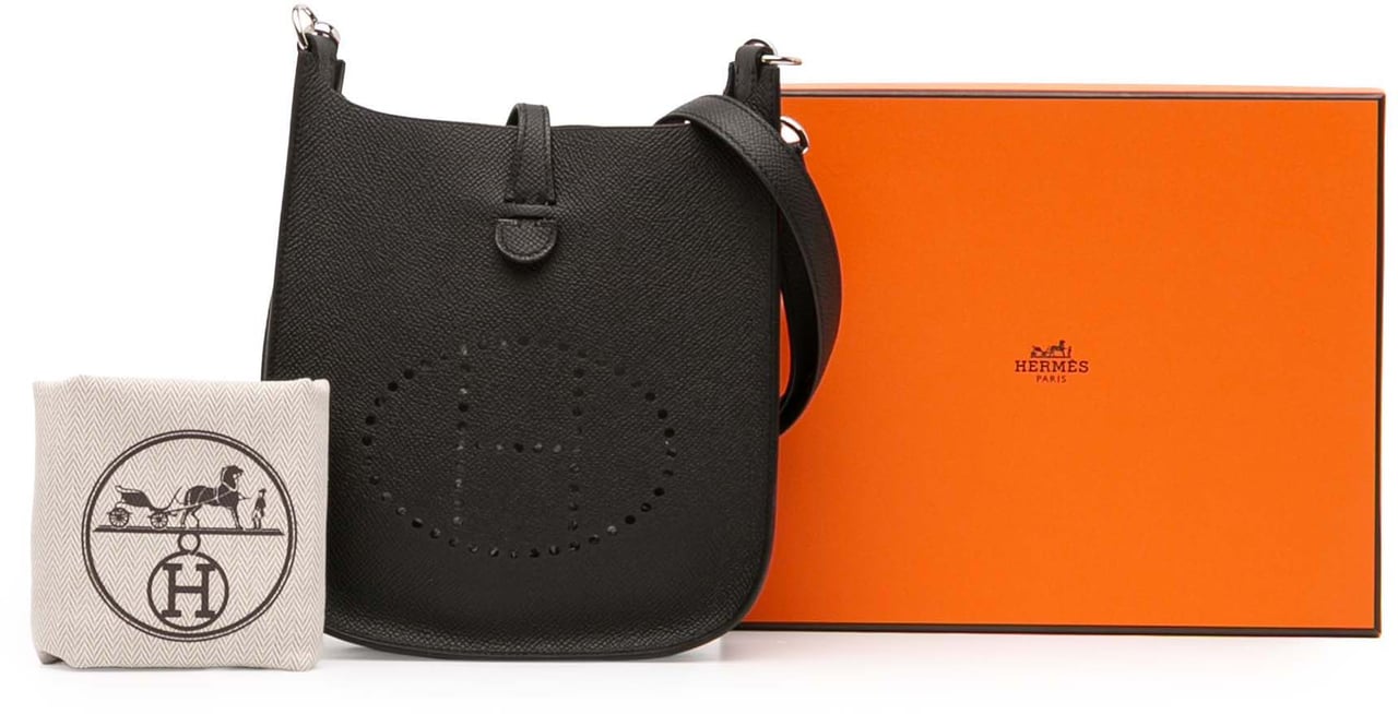 Hermès Epsom Evelyne 16 Sellier Zwart