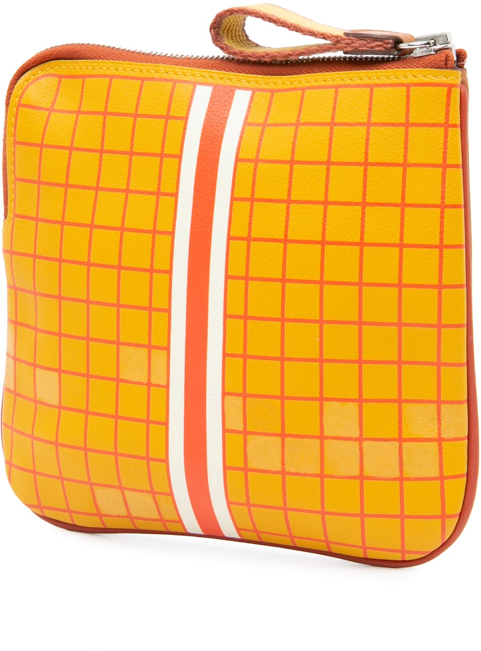 Hermès Swift Couverture Nouvelle Carre Pocket Pouch Bruin