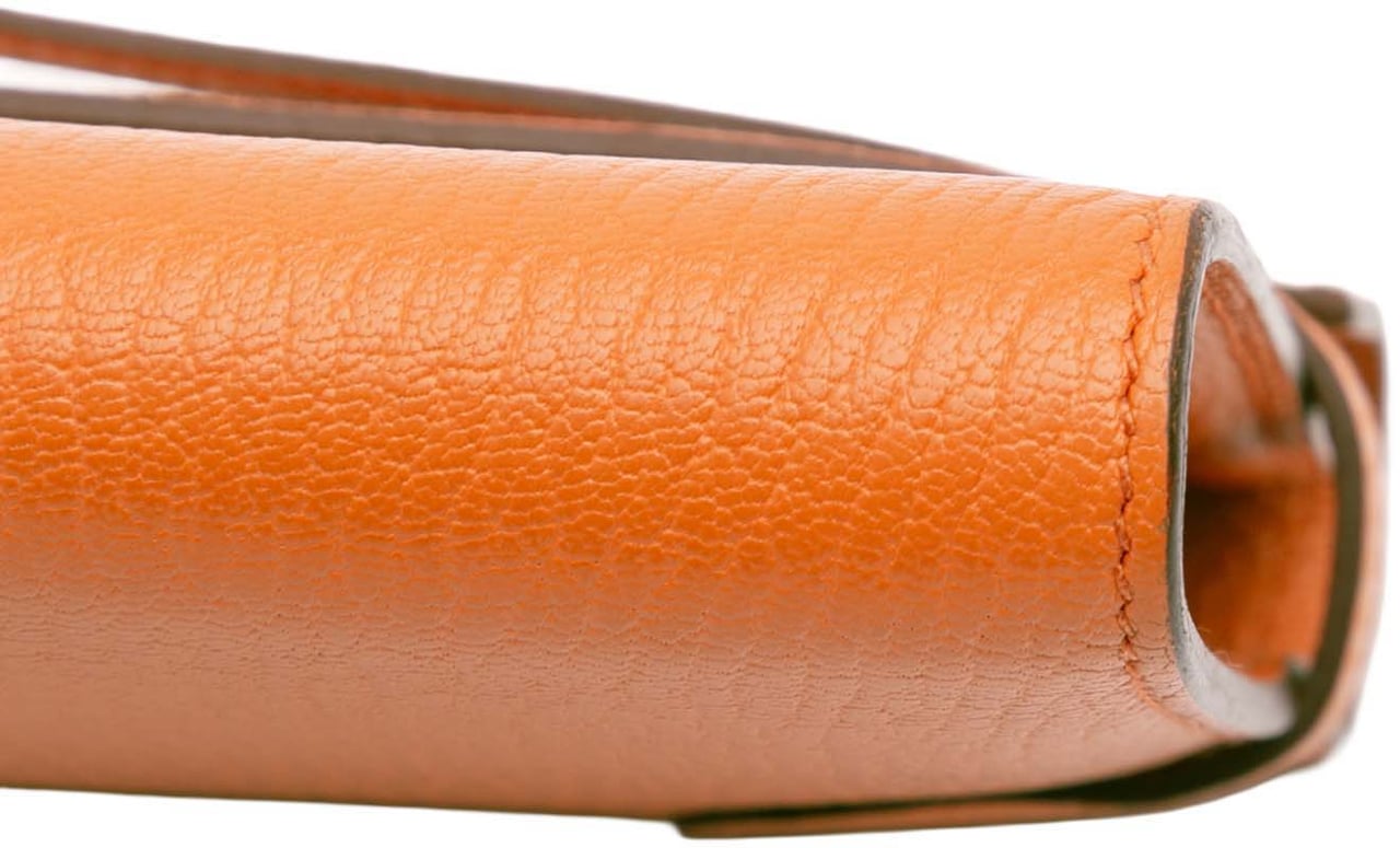 Hermès Chevre Mysore Kelly Longue Wallet Oranje