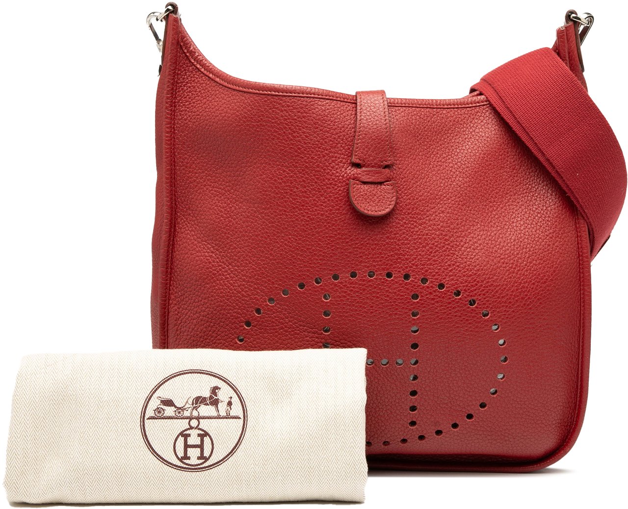 Hermès Togo Evelyne III 33 Rood