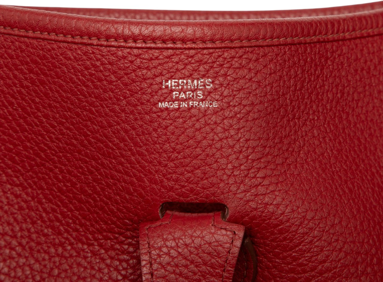 Hermès Togo Evelyne III 33 Rood