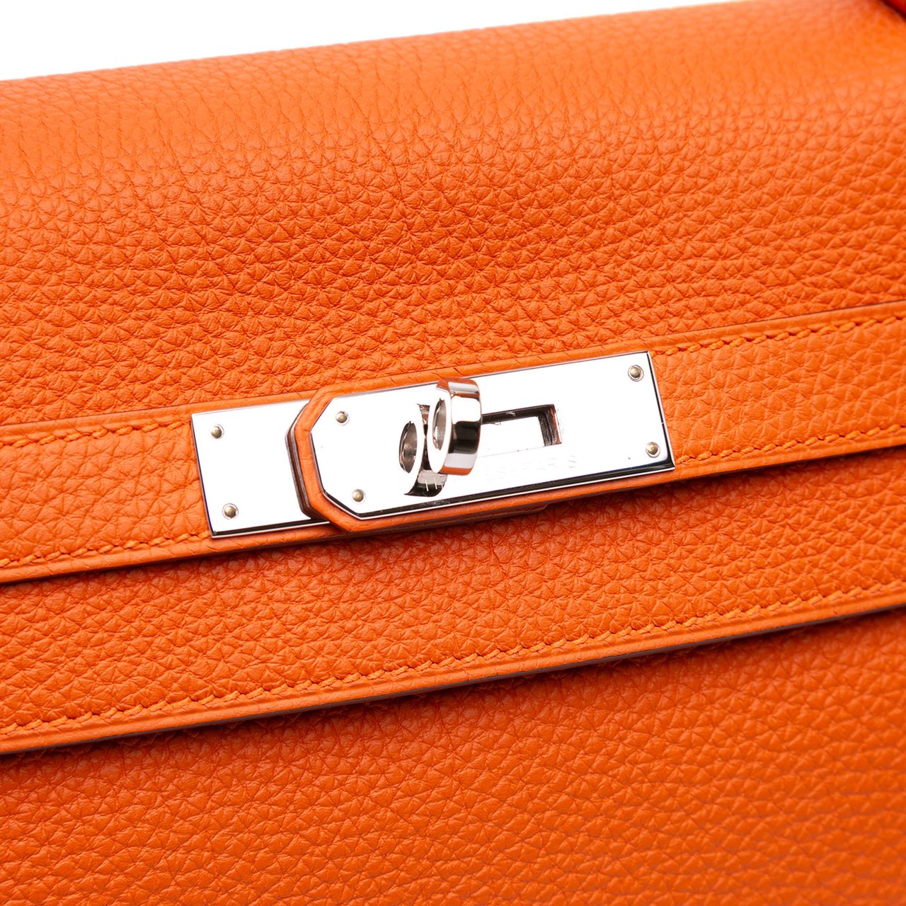 Hermès Togo Kelly II Retourne 35 Oranje