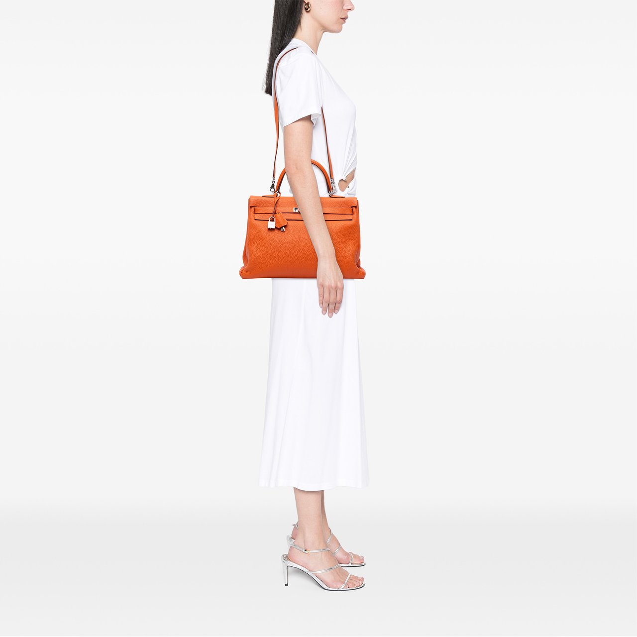 Hermès Togo Kelly II Retourne 35 Oranje