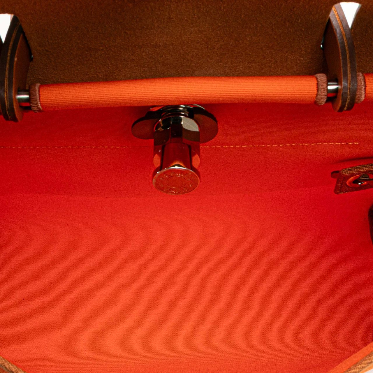 Hermès Toile Herbag Zip 31 Oranje