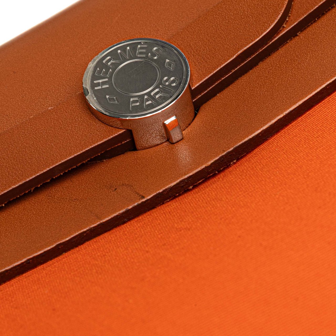 Hermès Toile Herbag Zip 31 Oranje