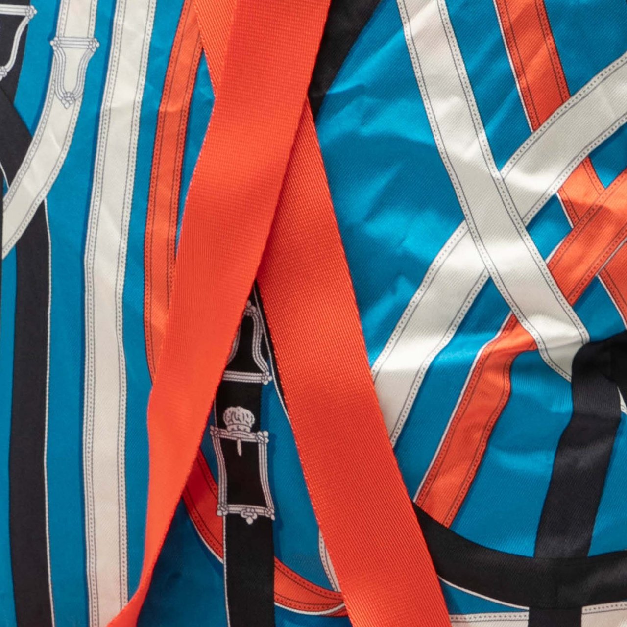 Hermès Silk and Barenia Cavalcadour Airsilk Backpack Blauw