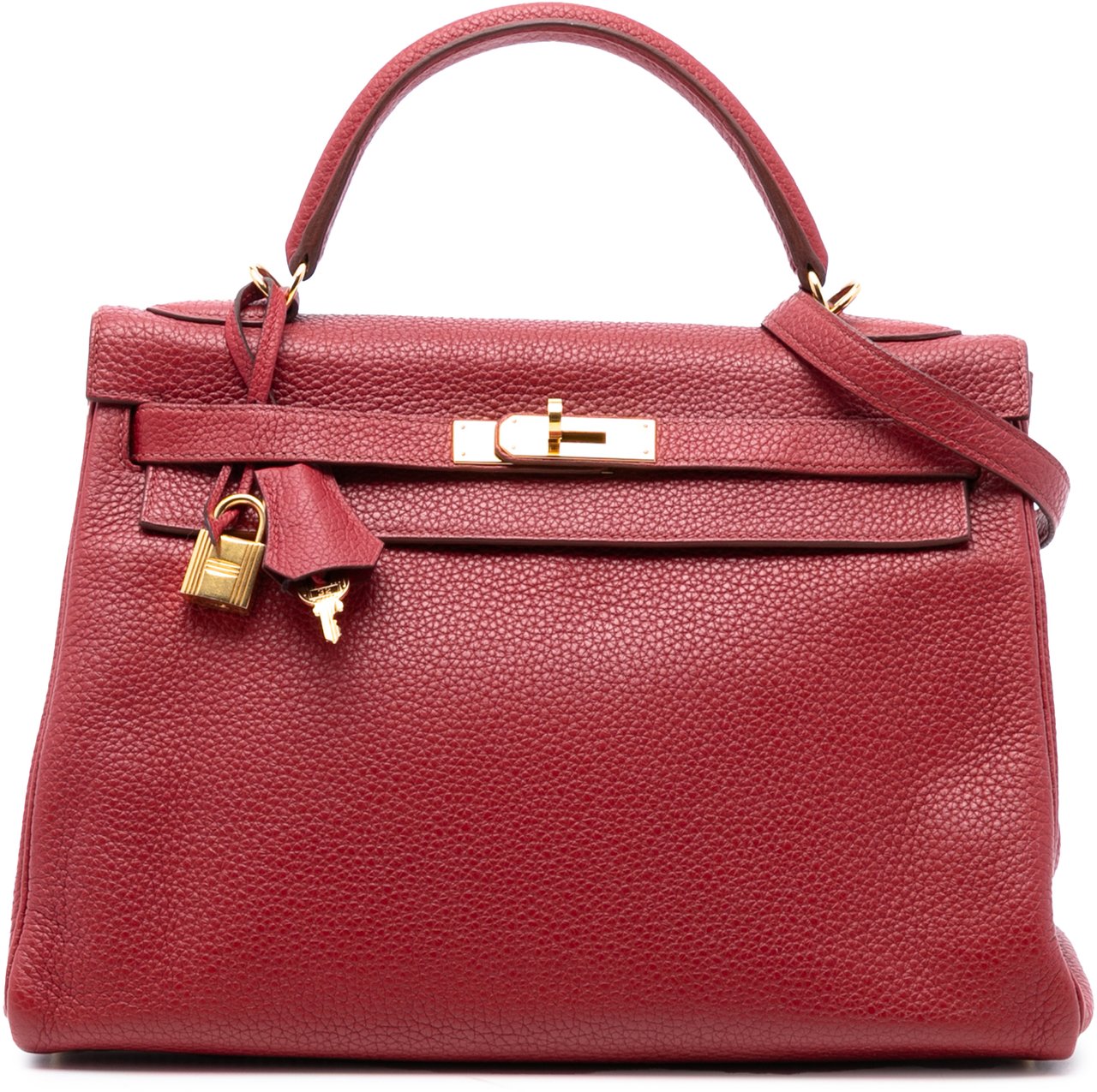 Hermès Togo Kelly II Retourne 32 Rood