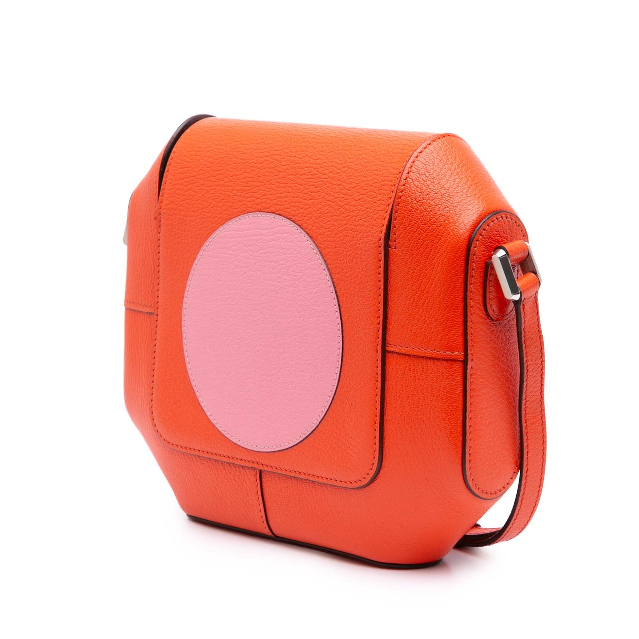 Hermès Chevre Mysore Octogone 23 Oranje