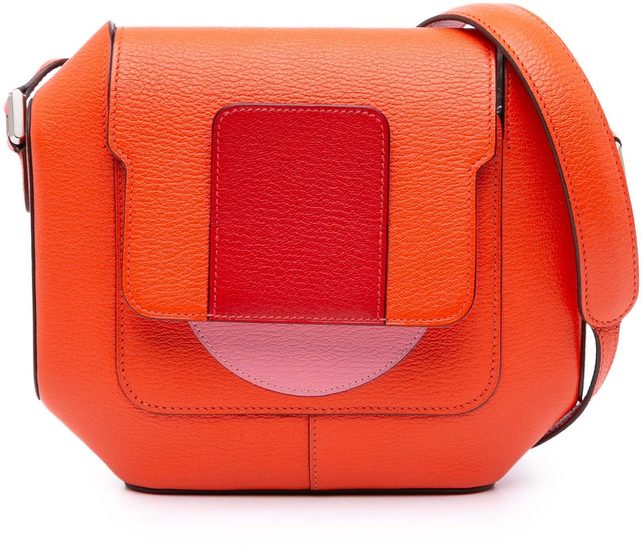 Hermès Chevre Mysore Octogone 23 Oranje