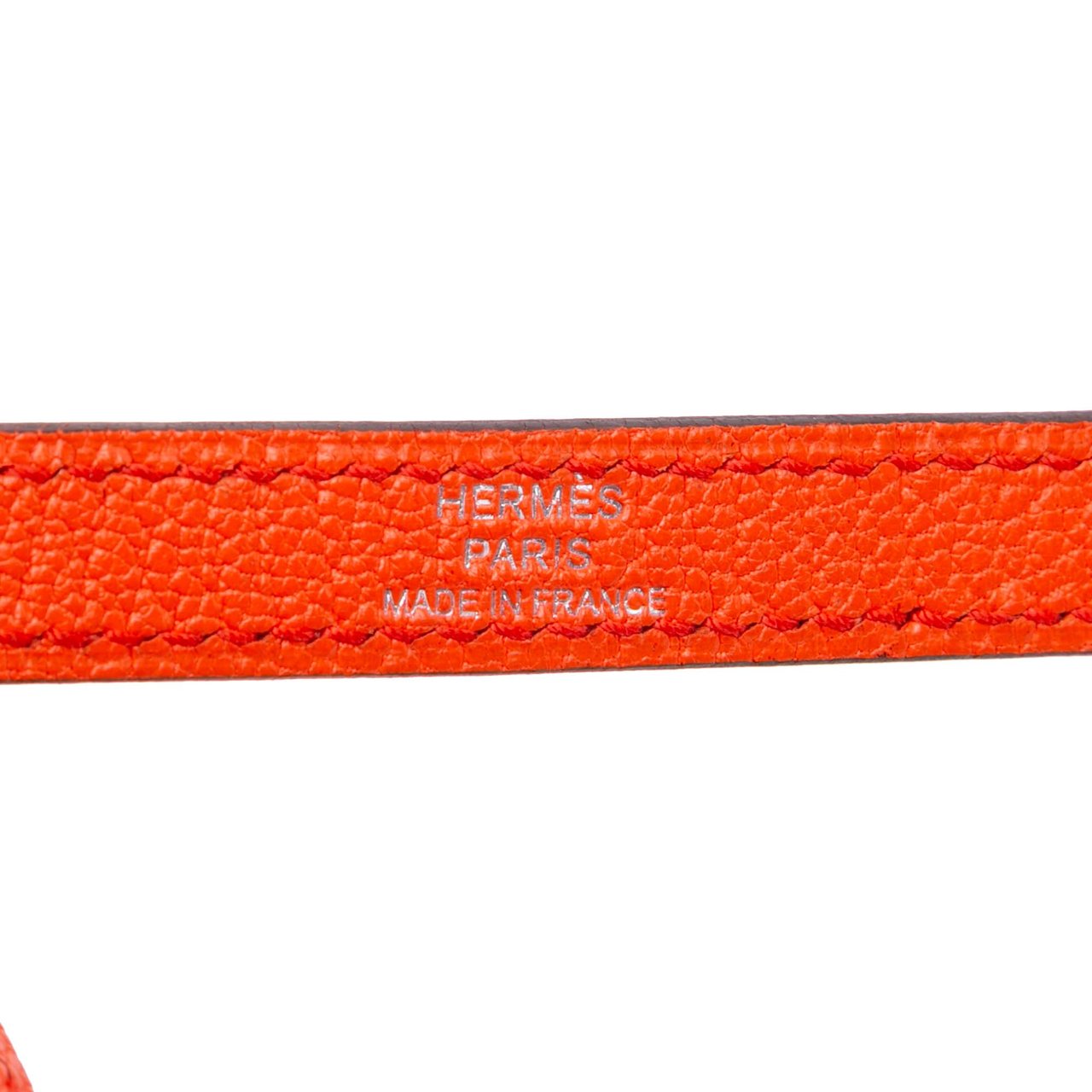 Hermès Chevre Mysore Octogone 23 Oranje