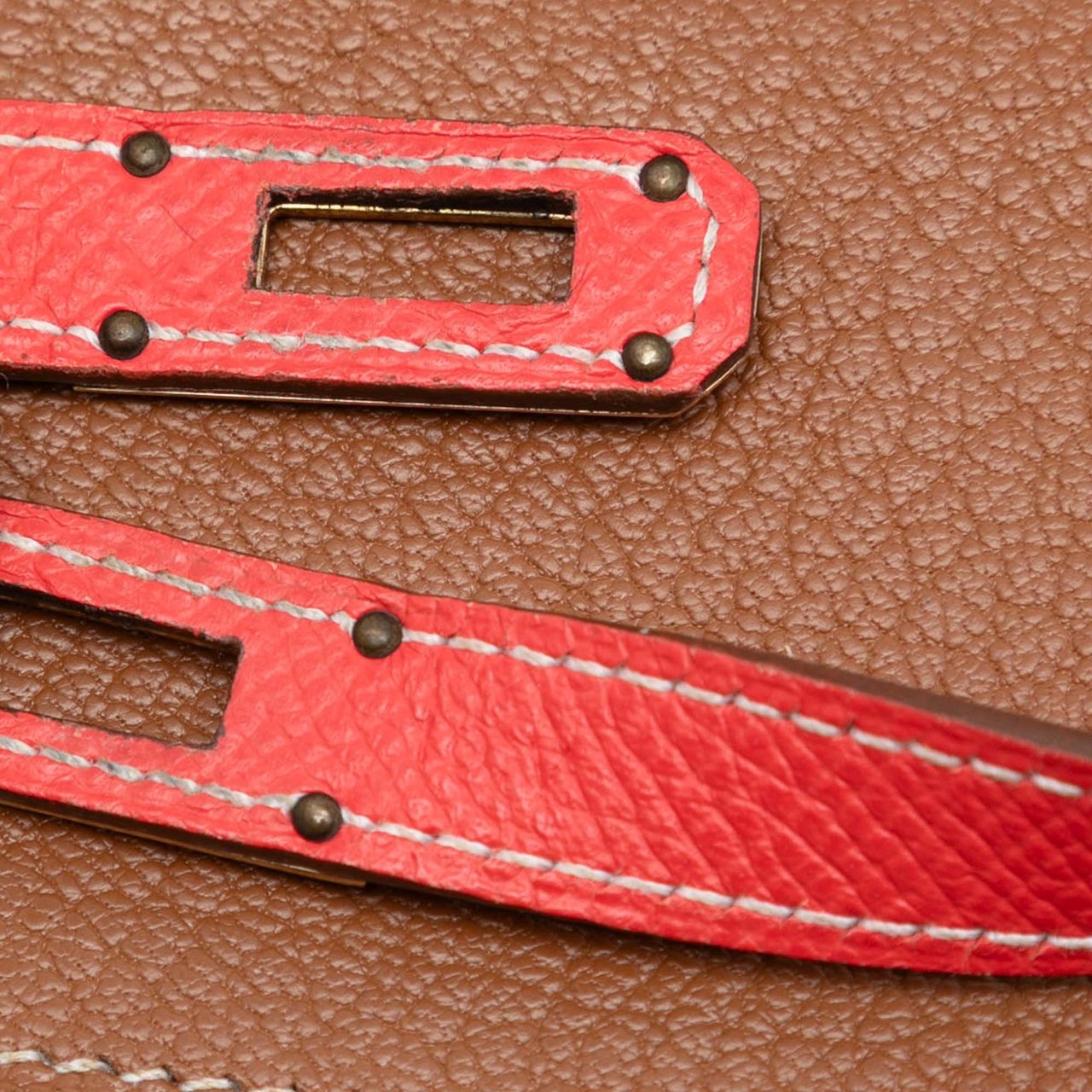 Hermès Epsom Kelly Depliant Wallet Rood