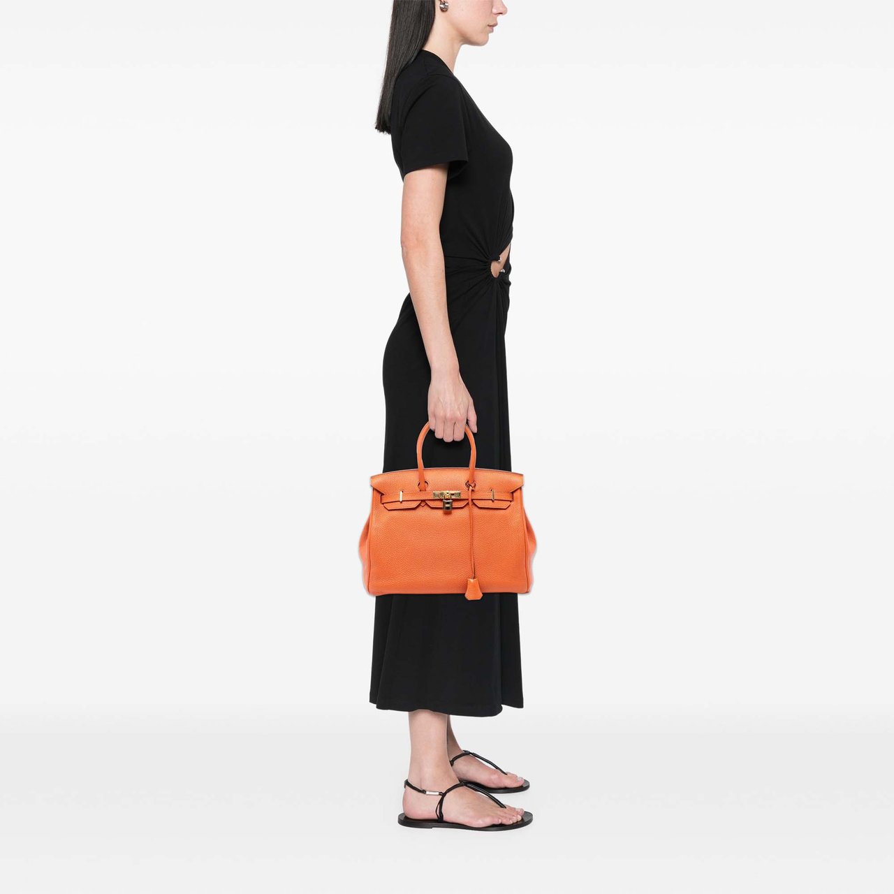 Hermès Togo Birkin Retourne 35 Oranje