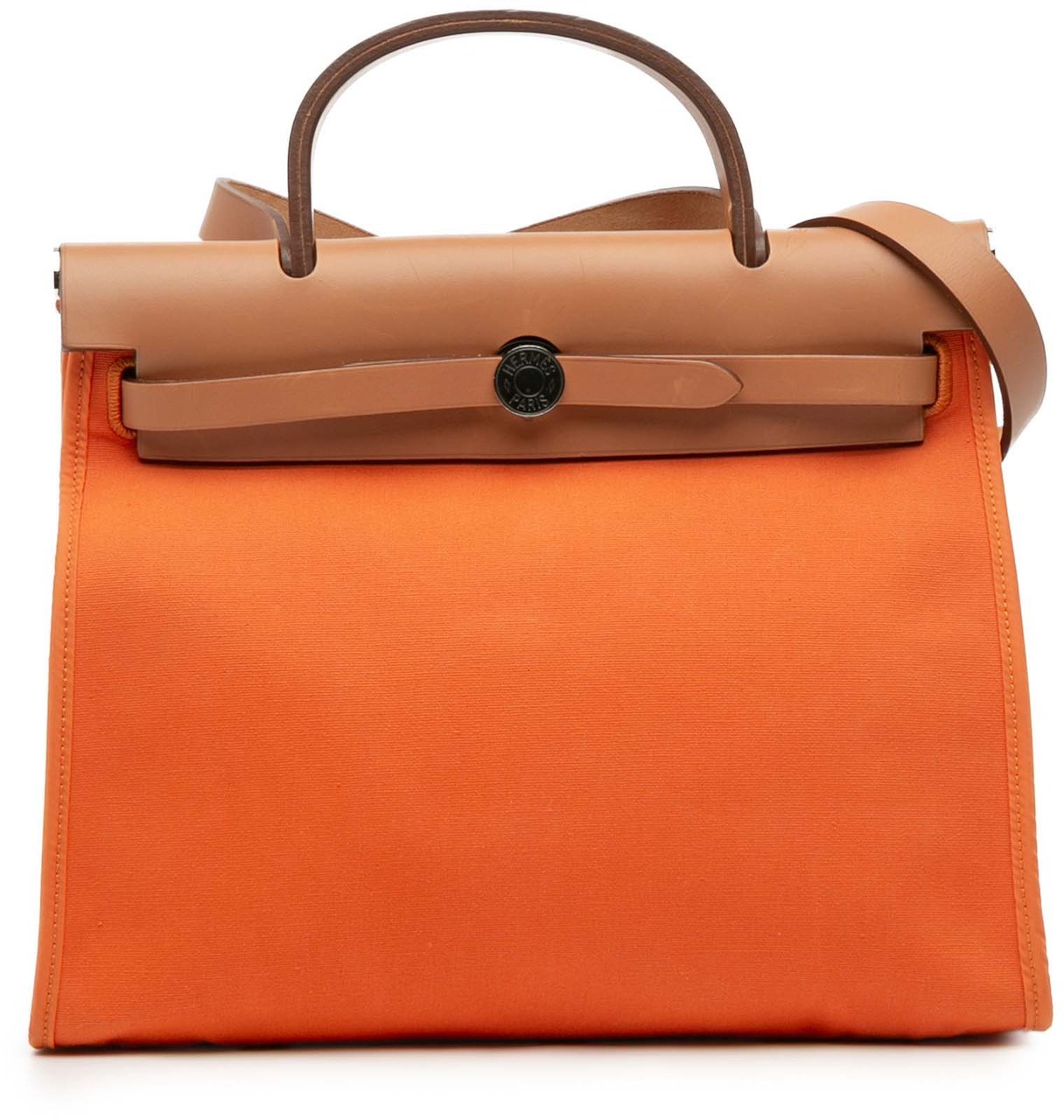 Hermès Toile Herbag Zip 31 Oranje