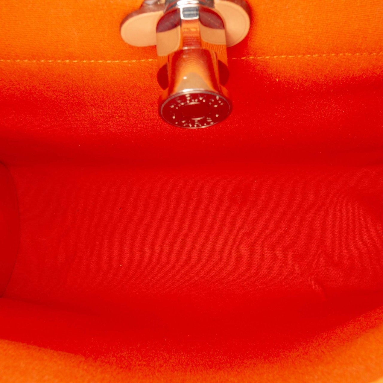 Hermès Toile Herbag Zip 31 Oranje