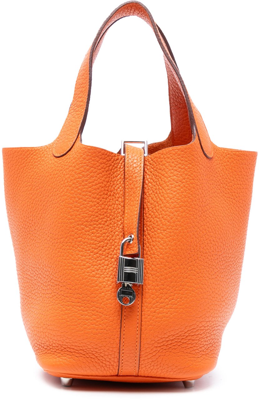 Hermès Clemence Picotin Lock 18 Oranje
