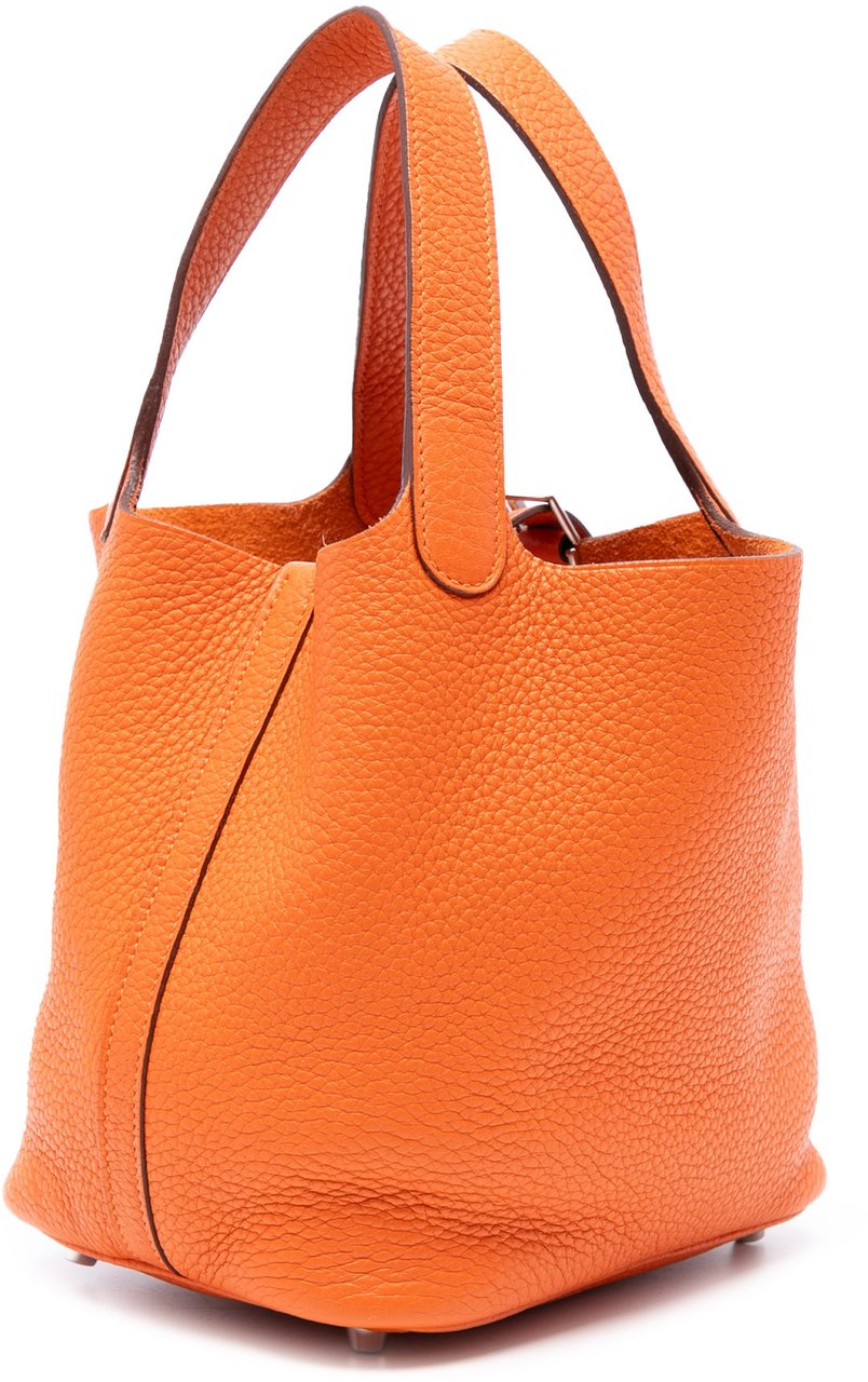 Hermès Clemence Picotin Lock 18 Oranje