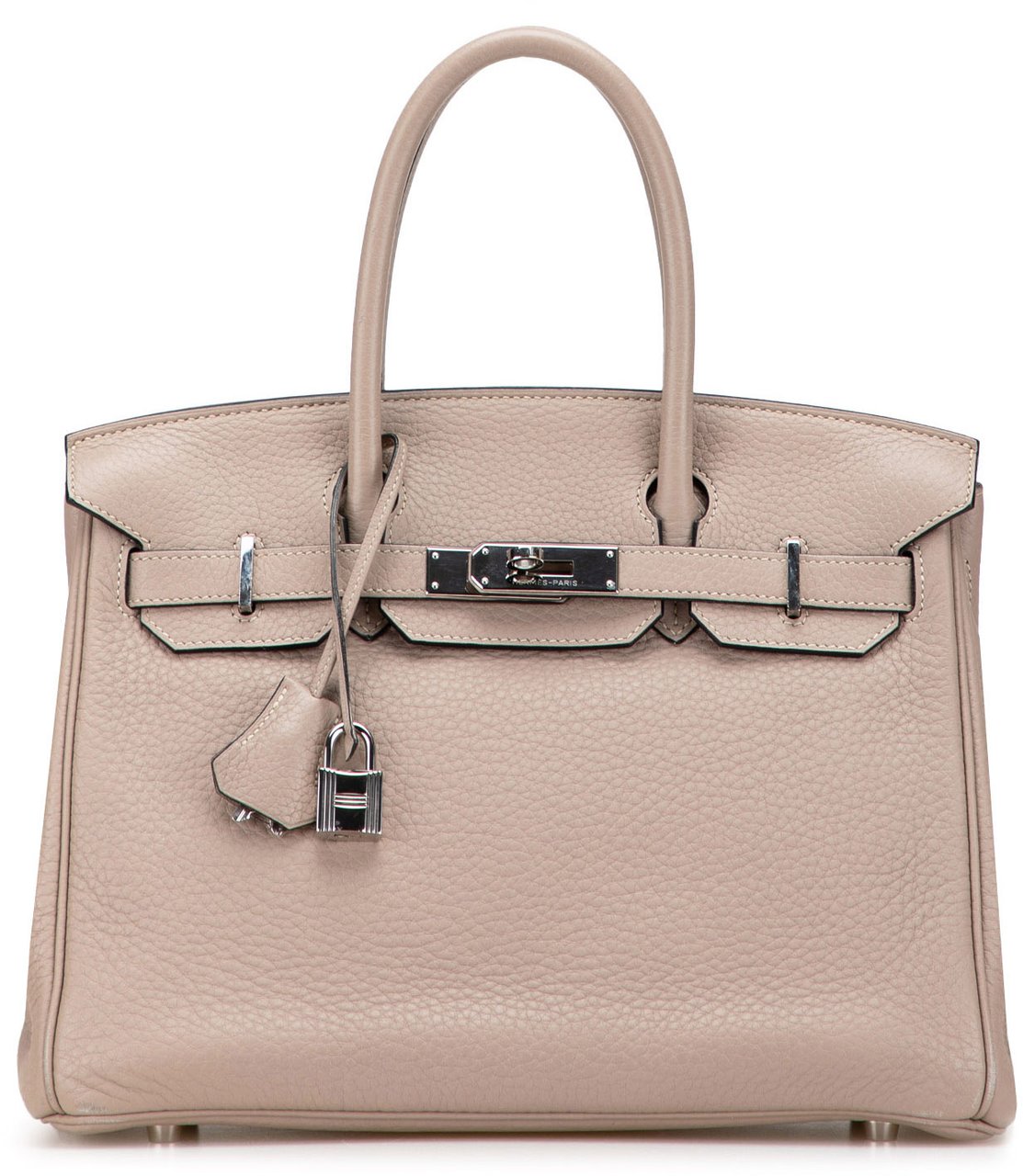 Hermès Clemence Birkin Retourne 30 Bruin