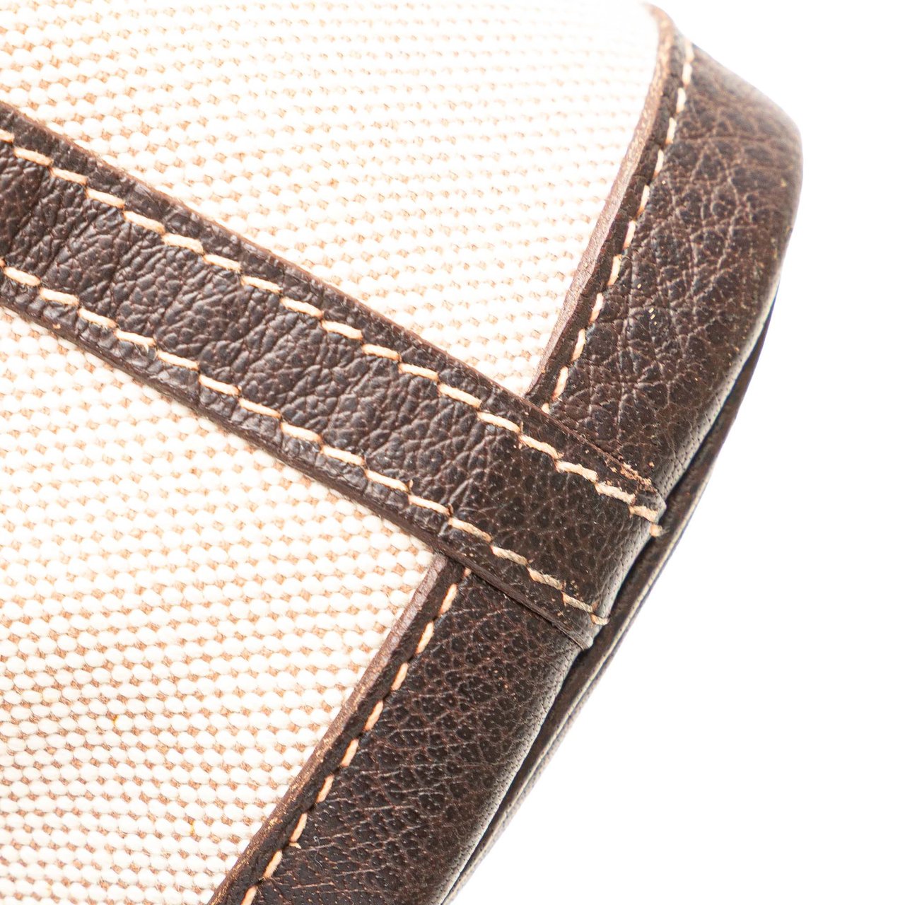 Hermès Toile and Buffalo Leather Garden File 37 Bruin