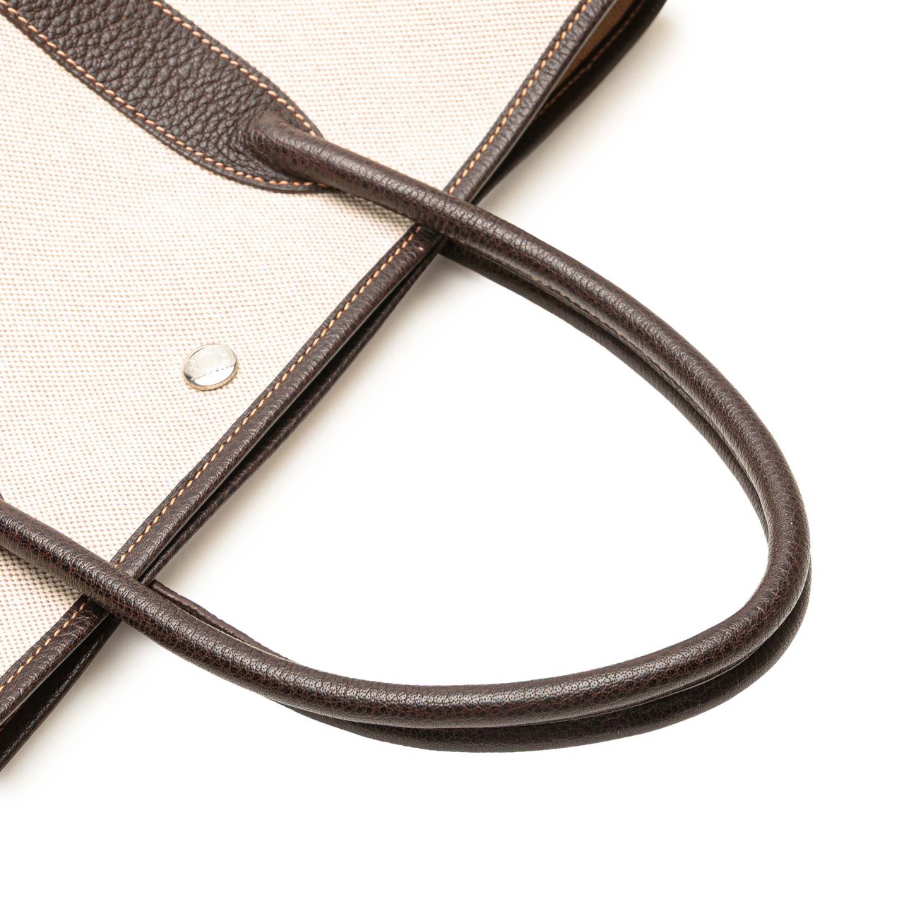 Hermès Toile and Buffalo Leather Garden File 37 Bruin