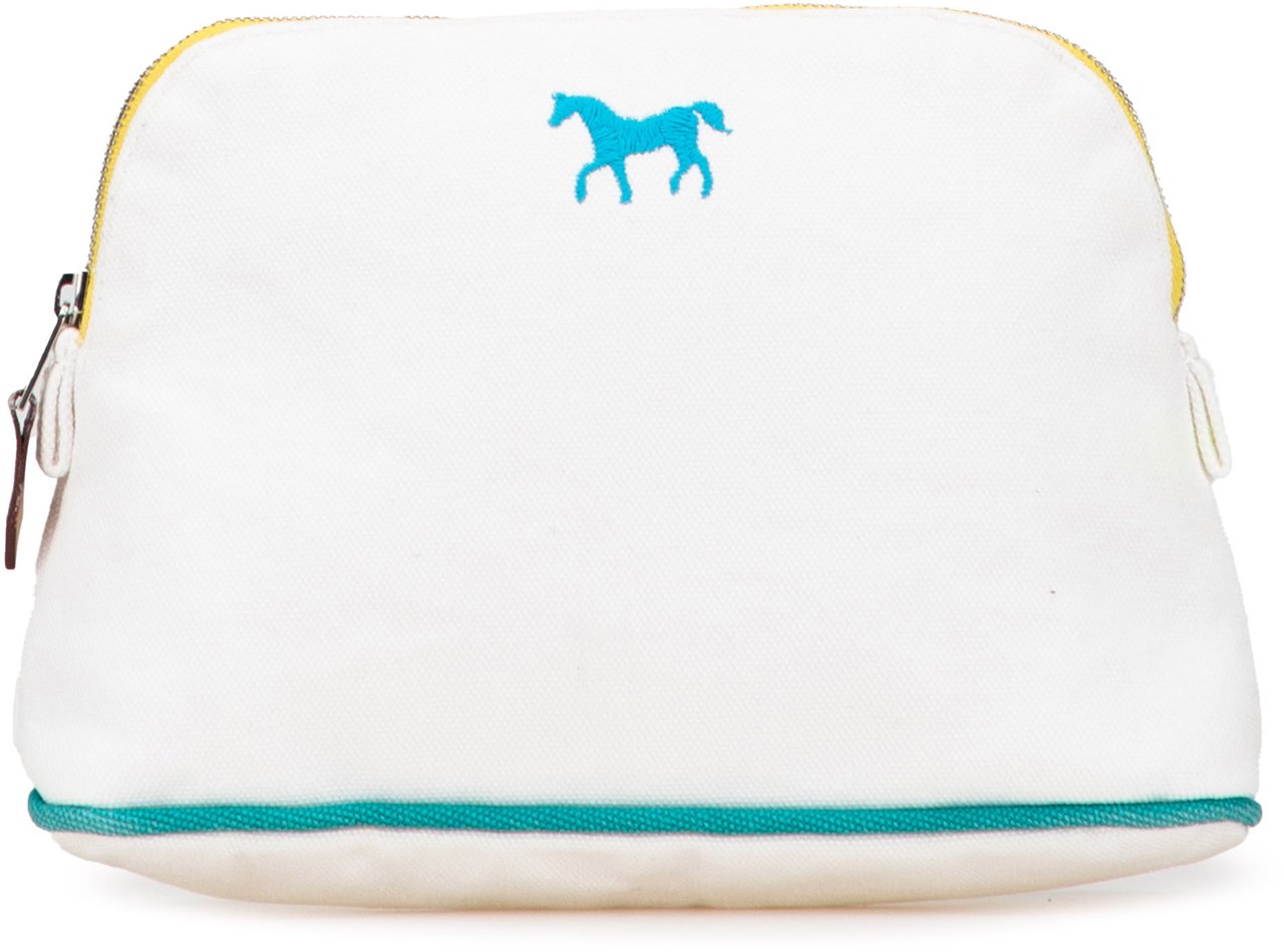 Hermès Toile Bolide Cheval PM Wit