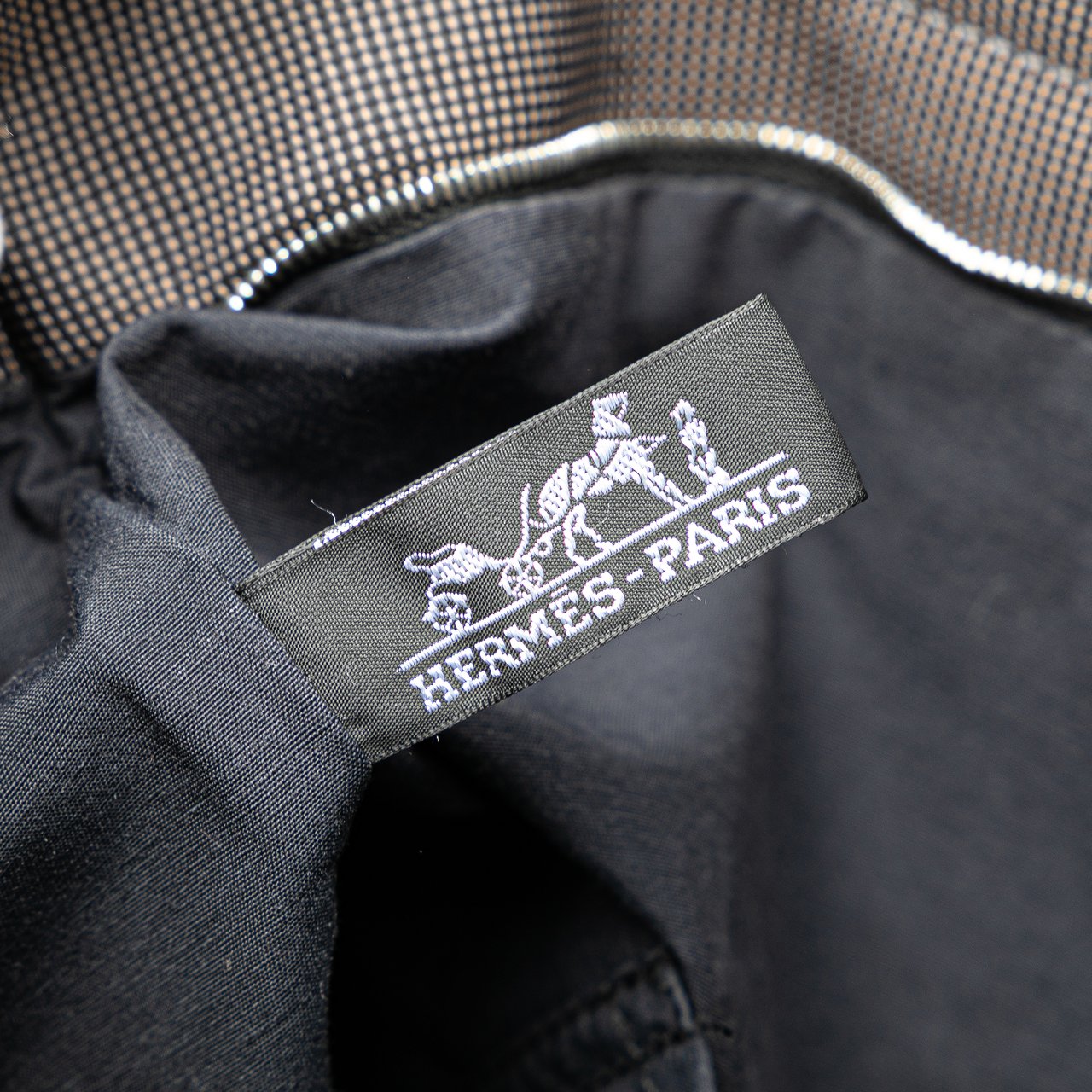 Hermès Canvas Herline Cabas Grijs