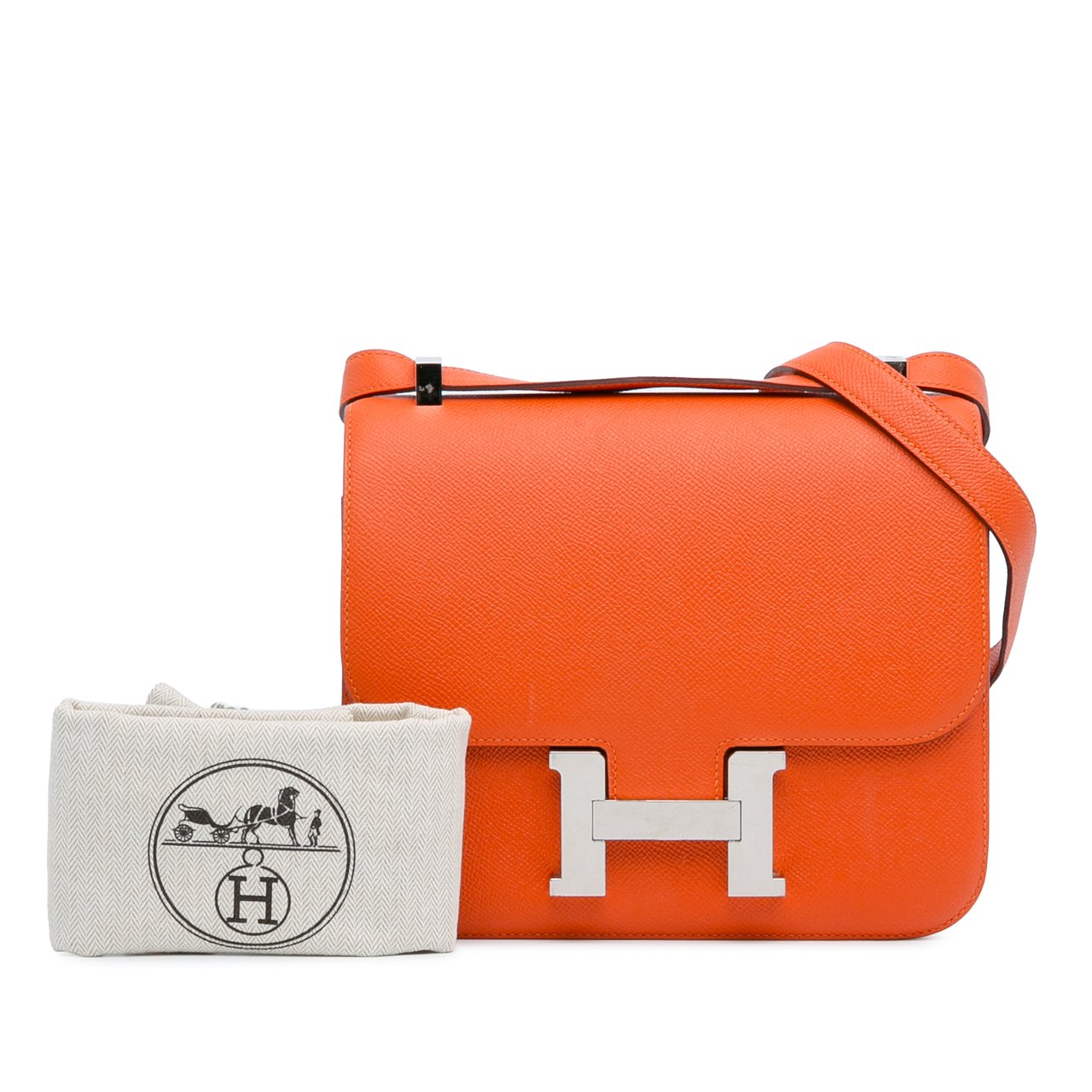 Hermès Epsom Constance 24 Oranje
