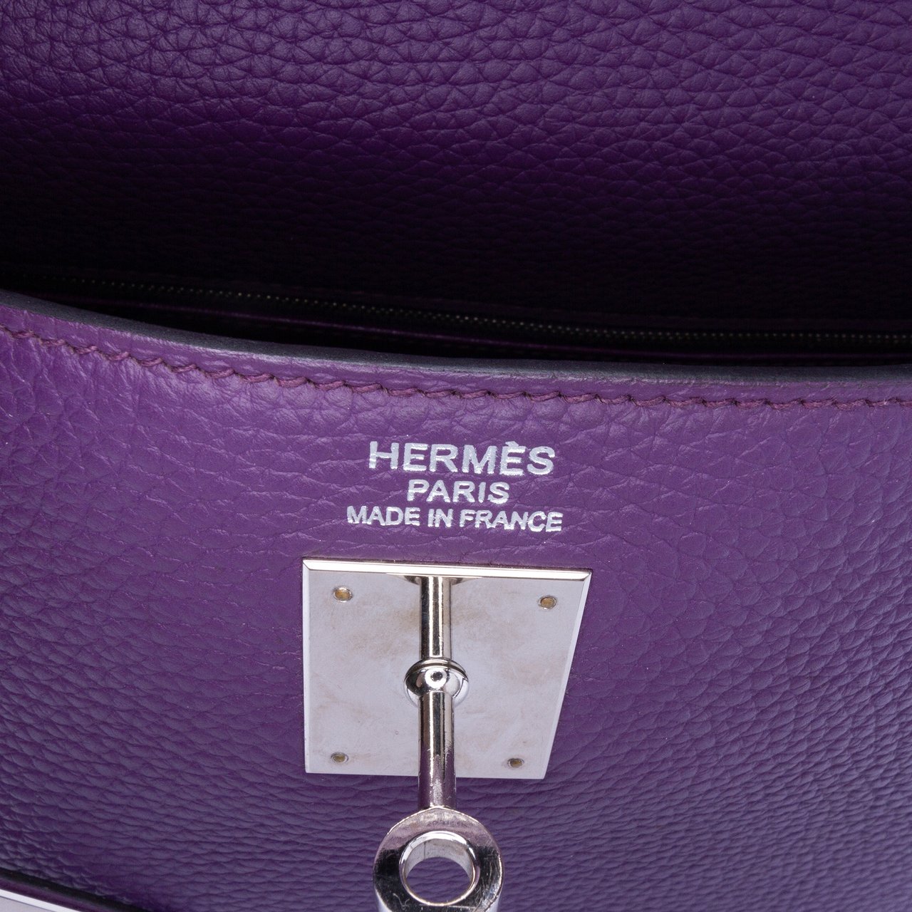 Hermès Togo Kelly II Retourne 35 Paars