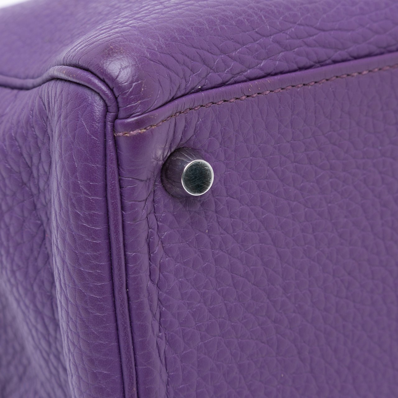 Hermès Togo Kelly II Retourne 35 Paars