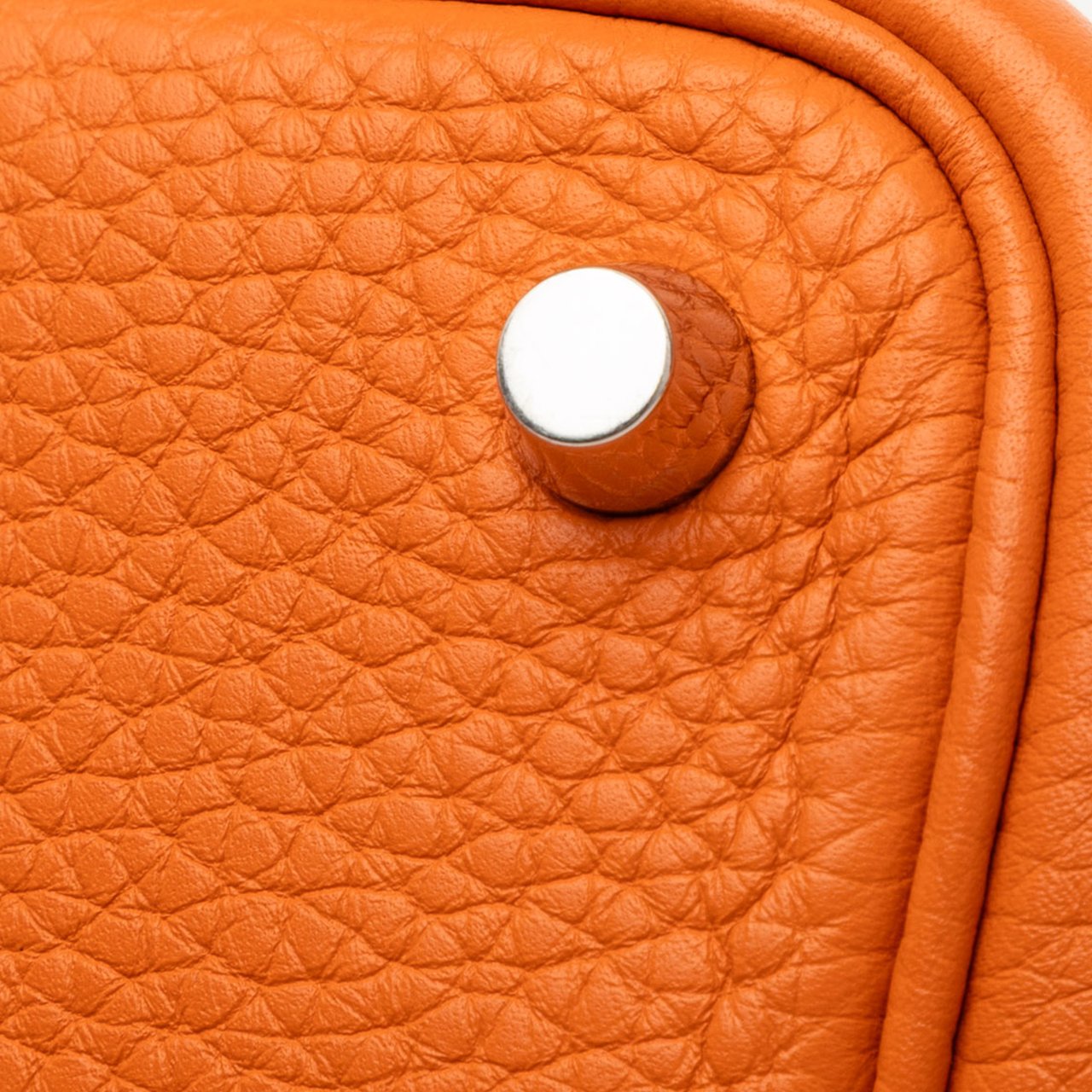 Hermès Bicolor Clemence and Swift Picotin Lock 18 Oranje