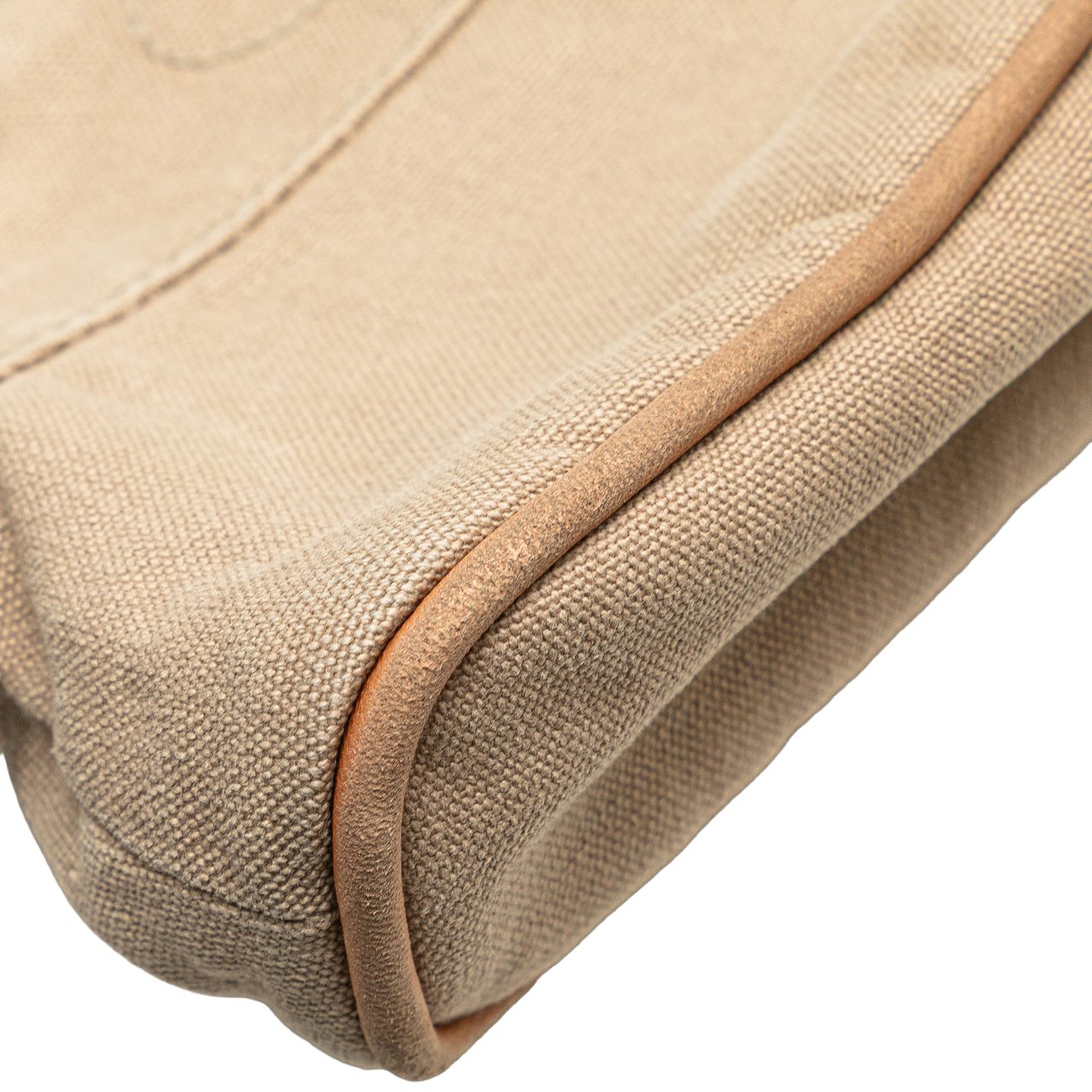 Hermès Mini Canvas Bolide Case Bruin