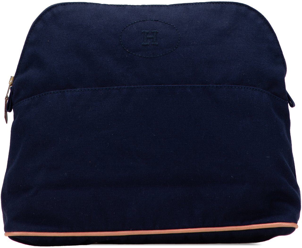 Hermès Toile Bolide Trousse de Voyage MM Blauw