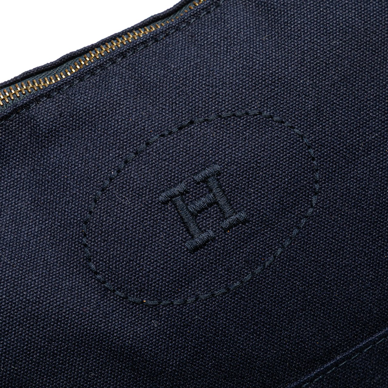 Hermès Toile Bolide Trousse de Voyage MM Blauw