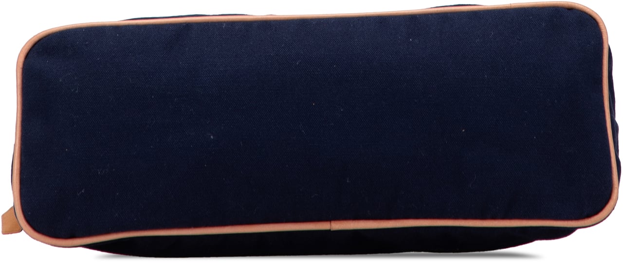 Hermès Toile Bolide Trousse de Voyage MM Blauw