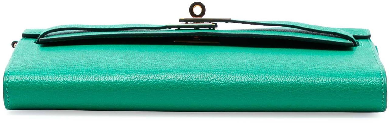 Hermès Chevre Mysore Kelly To Go Wallet Groen