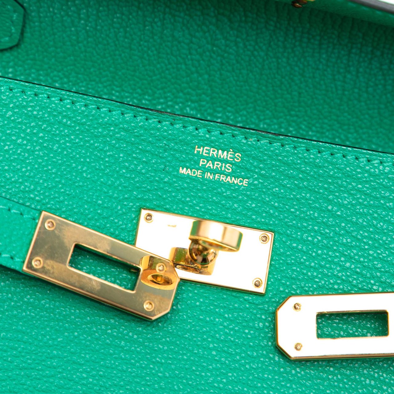 Hermès Chevre Mysore Kelly To Go Wallet Groen