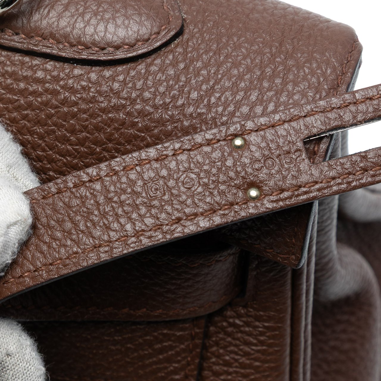 Hermès Togo Kelly II Retourne 35 Bruin